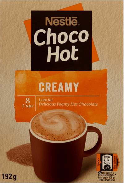 Nestle Choc Hot Creamy 8 breve 192 g