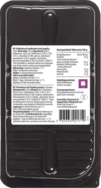 Kalkun m paprika bože smag 250 g