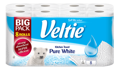 Veltie Køkkenrulle 8 rl