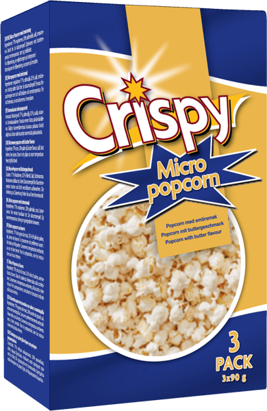 Crispy Micropop Butter 3-pak