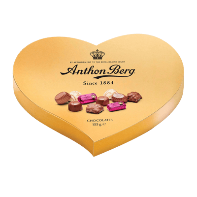 Guldæske Hjerte 155g