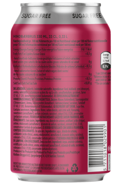 Harboe Hindbær 0% 24x033 l