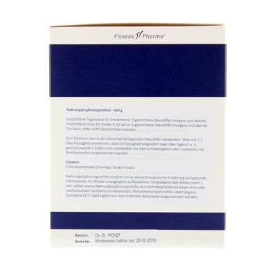 Fitness Pharma loppefrøskaller 450 g