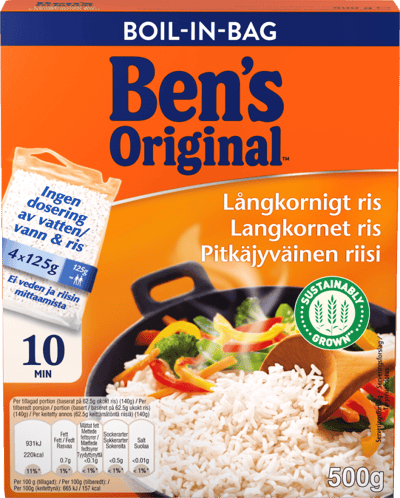 Ben's Original Langkornet ris i kogepose 500g