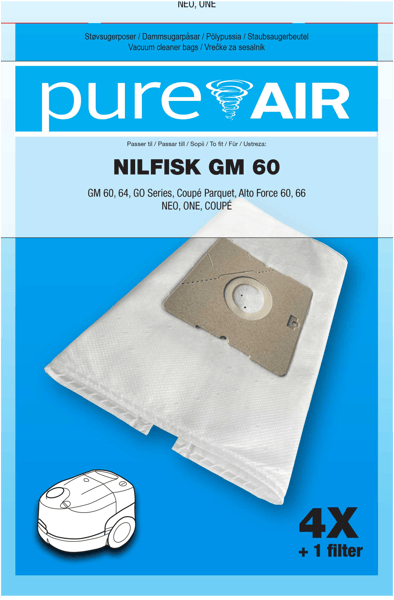 Støvsugerposer Nilfisk GO (147705) NI5
