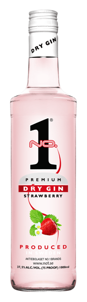 No1 Premium Dry Gin Strawberry 375% 1 l