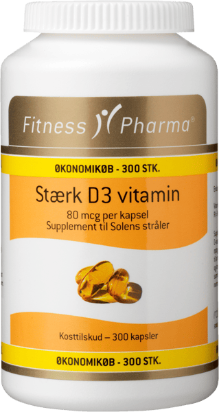 Fitness Pharma Stærk D3 Vitamina 300 Stk