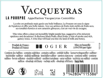 Ogier Vacqueyras Rouge