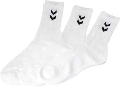 Hummel Basic Sokker 3-Pak Hvid 32-35