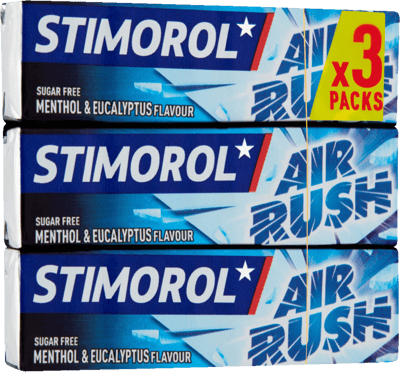 Stimorol Air Rush Menthol Eucalyptus 3-pak 42 g