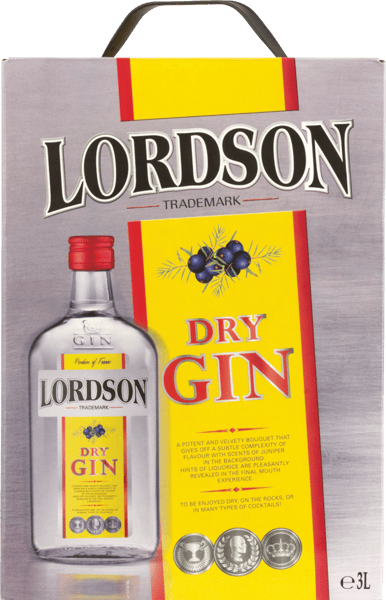 Lordson Gin Bag i ruta 375% 3 L