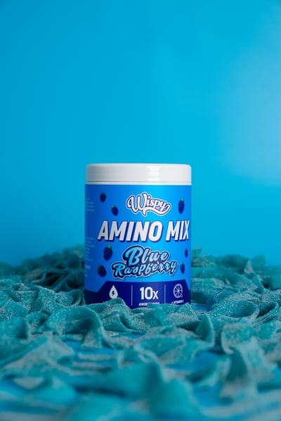 Sprø amino blanding blå bringebær 350 g