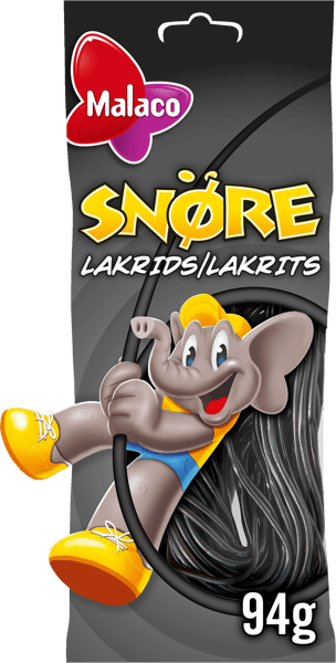 Malaco Lakridssnøre 94 g