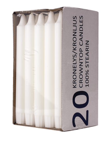 Kronys 19cm Ren Stearin 20 Stk