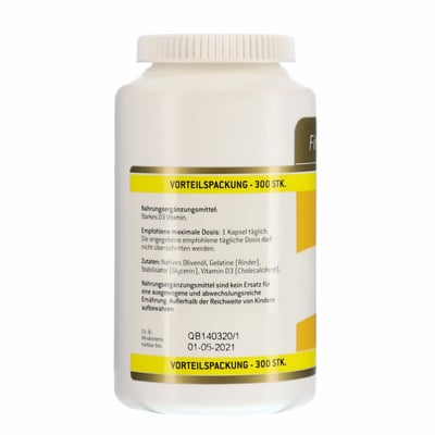 Fitness Pharma Stærk D3 Vitamin 300 stk