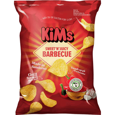 KiMs Sweet 'n' Juicy Barbecue Chips 170 g