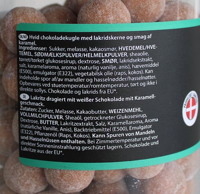 Lakridskugler Karamel 600g