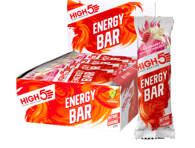 High5 Energi Bar Hindbær & Hvid Chokolade 55 g