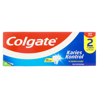 Colgate Karies Kontrol Tandpasta 2-pak