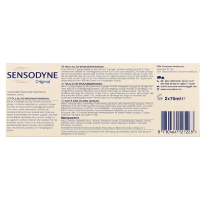 Sensodyne Original 2 x 75 ml
