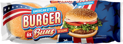 Nordthy Hamburger Brød 6 stk 300g