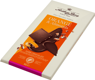 Dark Orange Almonds Anthon Berg 80g