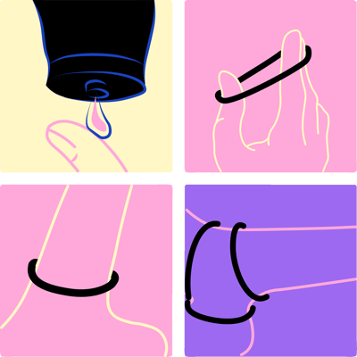 Sündiger Penisring Sæt 3 stk