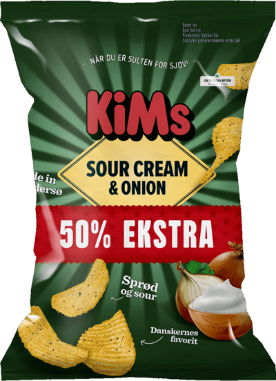 KiMs +50% Sour Cream & Onion 255 g