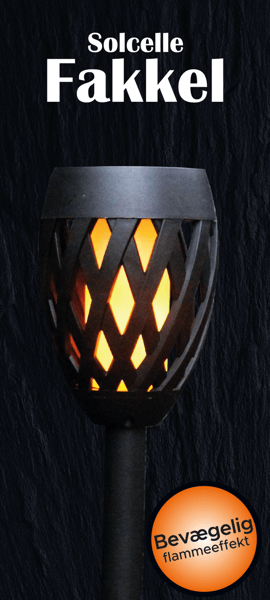 Fakkel M 12 LED OG SOLTCELLE DK