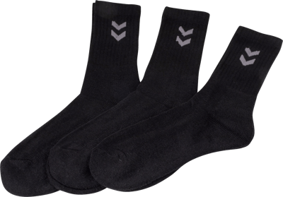 Hummel Basic Sokker 3-Pak Sort 36-40