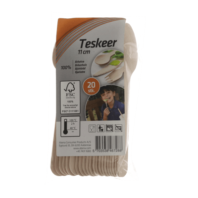 Teske natur birketræ 20 stk