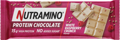 Nutramino Proteinbar Hvid Chokolade & Hindbær 55 g