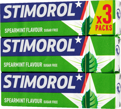 Stimulol Spearmint Sukkerfri 3-Pak 42 g