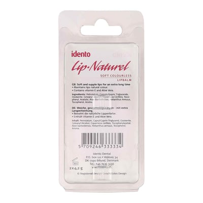 Idento læbepomade 2-pak