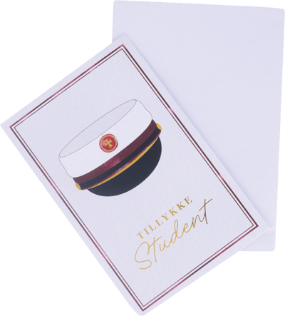 Kort M Kuvert Balloner + gab Blå