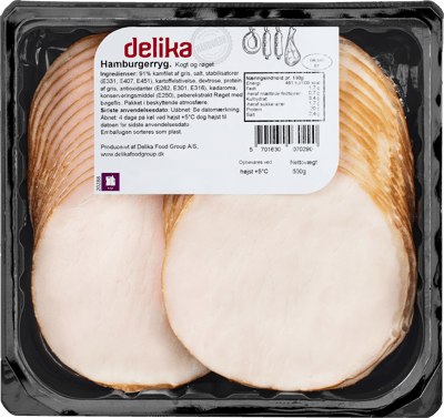 Hamburgerryg Kogt Og Røget 500g