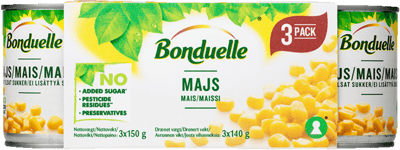 Majs 3 pk Bonduelle 3 x 140 g