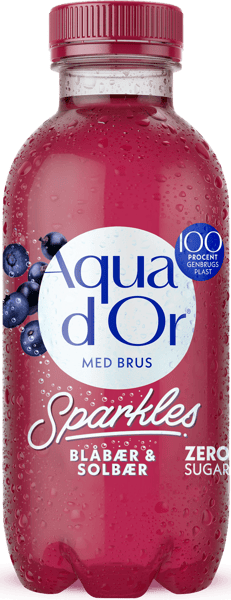 Aqua D'or Sparkles Blåbær & Solbær 20x03l pet
