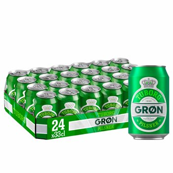 Green Tuborg Pilsner - 4,6% pivo, 24x33cl Can