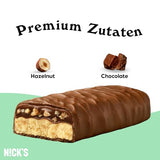 Nicks Protein Bar Mix, Keto Protein Bars Low Carb Snacks bez přidaného cukru, bez lepku | 15g protein s kolagenem (9 proteinových tyčí x 50g)