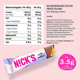 Nicks Keto Bars arašídy n Fudge, čokoládové arašídy karamelové občerstvení, 175 kalorií, 3,9 čistých sacharidů, bez přidaného cukru, bezlepkové, nízké sacharidy (15x40g)