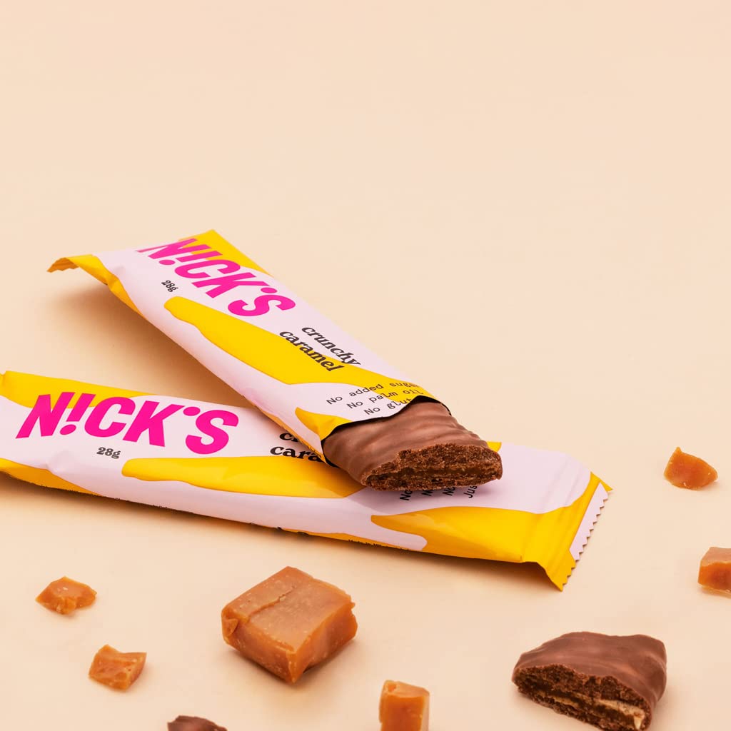 Nicks Keto Bars arašídy n Fudge, čokoládové arašídy karamelové občerstvení, 175 kalorií, 3,9 čistých sacharidů, bez přidaného cukru, bezlepkové, nízké sacharidy (15x40g)