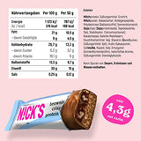 Nicks Protein Bar Mix, Keto Protein Bars Low Carb Snacks bez přidaného cukru, bez lepku | 15g protein s kolagenem (9 proteinových tyčí x 50g)