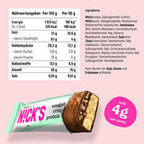 Nicks Protein Bar Mix, Keto Protein Bars Low Carb Snacks bez přidaného cukru, bez lepku | 15g protein s kolagenem (9 proteinových tyčí x 50g)