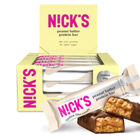 Nicks Protein Bar Mix, Keto Protein Bars Low Carb Snacks bez přidaného cukru, bez lepku | 15g protein s kolagenem (9 proteinových tyčí x 50g)