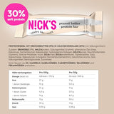 Nicks Protein Bar Mix, Keto Protein Bars Low Carb Snacks bez přidaného cukru, bez lepku | 15g protein s kolagenem (9 proteinových tyčí x 50g)