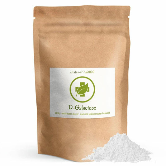 D -Galactose -Pulver 300 g - "Schleimzucker" - aus der Pflanzenfermentation - vegan - ideal für Diabetiker - höchstmögliche Qualität und Reinheit (99%) - ohne Zusatzstoffe