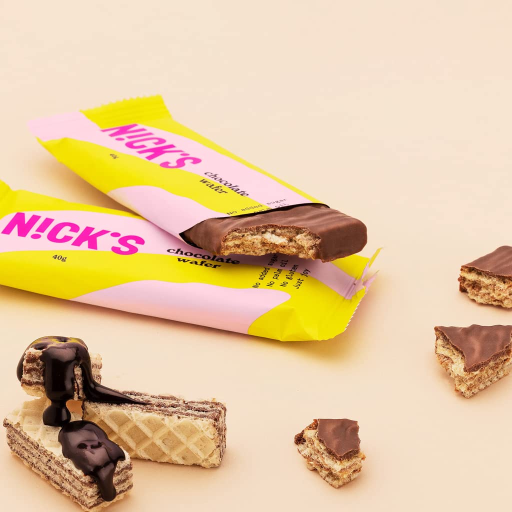 Nicks Chocolate Keto Bars Chocolate Mix s čokoládovými tyčinkami bez přidaného cukru, bezlepkových, nízkoeribkových sladkostí (12 občerstvení)