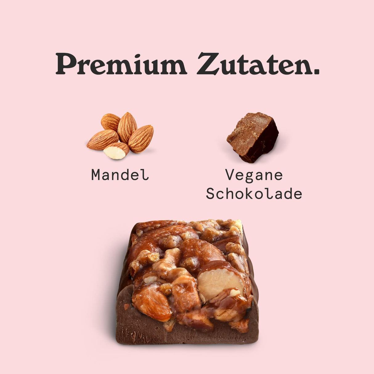 Nicks Keto Bar Almond Crunch, Vegan Chocolate Almond Nut Bar, 173 kalorier, 2,8 nettokolhydrater, inget tillsatt socker, glutenfri, lågkolhydrat godis (12x40g)