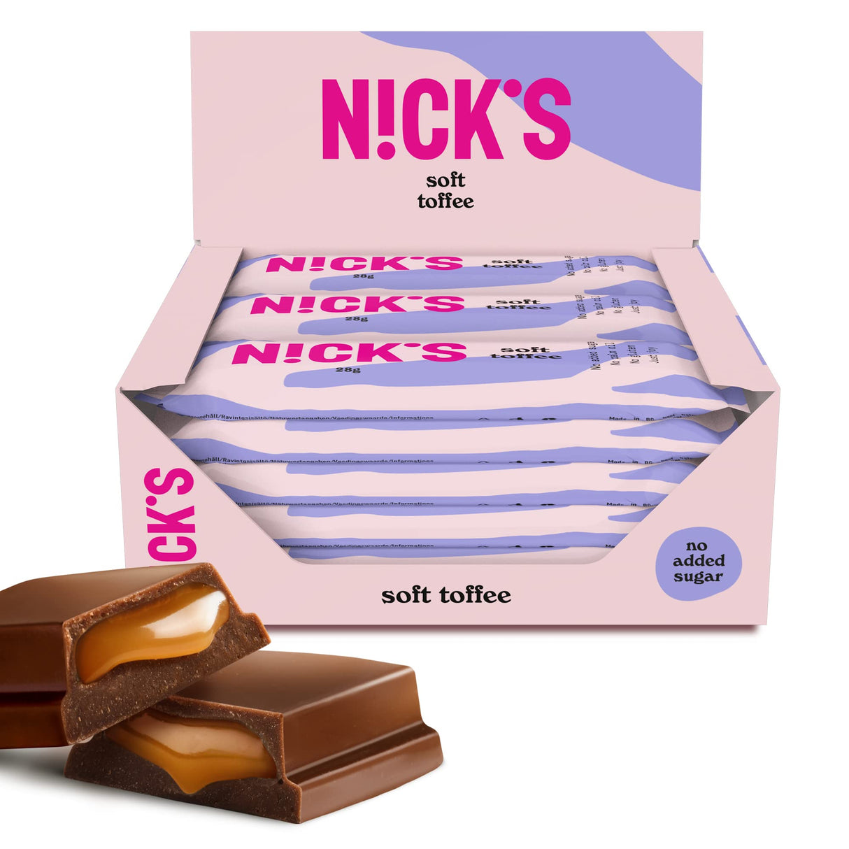 Nicks Keto Bars arašídy n Fudge, čokoládové arašídy karamelové občerstvení, 175 kalorií, 3,9 čistých sacharidů, bez přidaného cukru, bezlepkové, nízké sacharidy (15x40g)